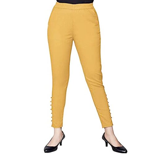 Potli Pent for Women and Girls - Free Size (Yellow)