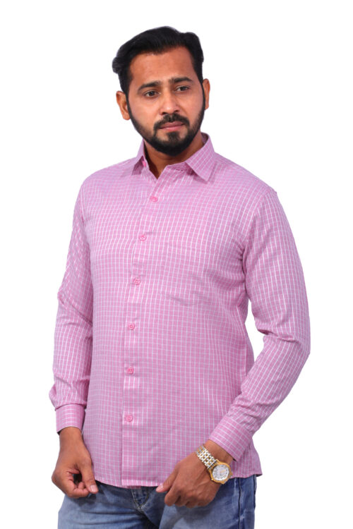 Dutch-Land Men's Casual Shirt (Redis Pink)