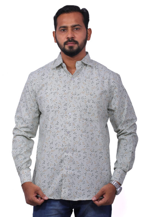 Dutch-Land Men's Casual Shirt (Green)